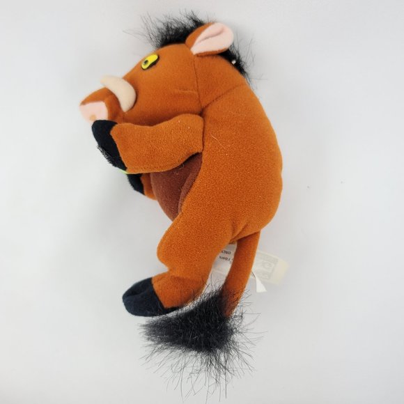 1998 Lion King Simba's Pride Pumba Warthog Stuffed Bean Plush & Zira McD Toy - Picture 6 of 11